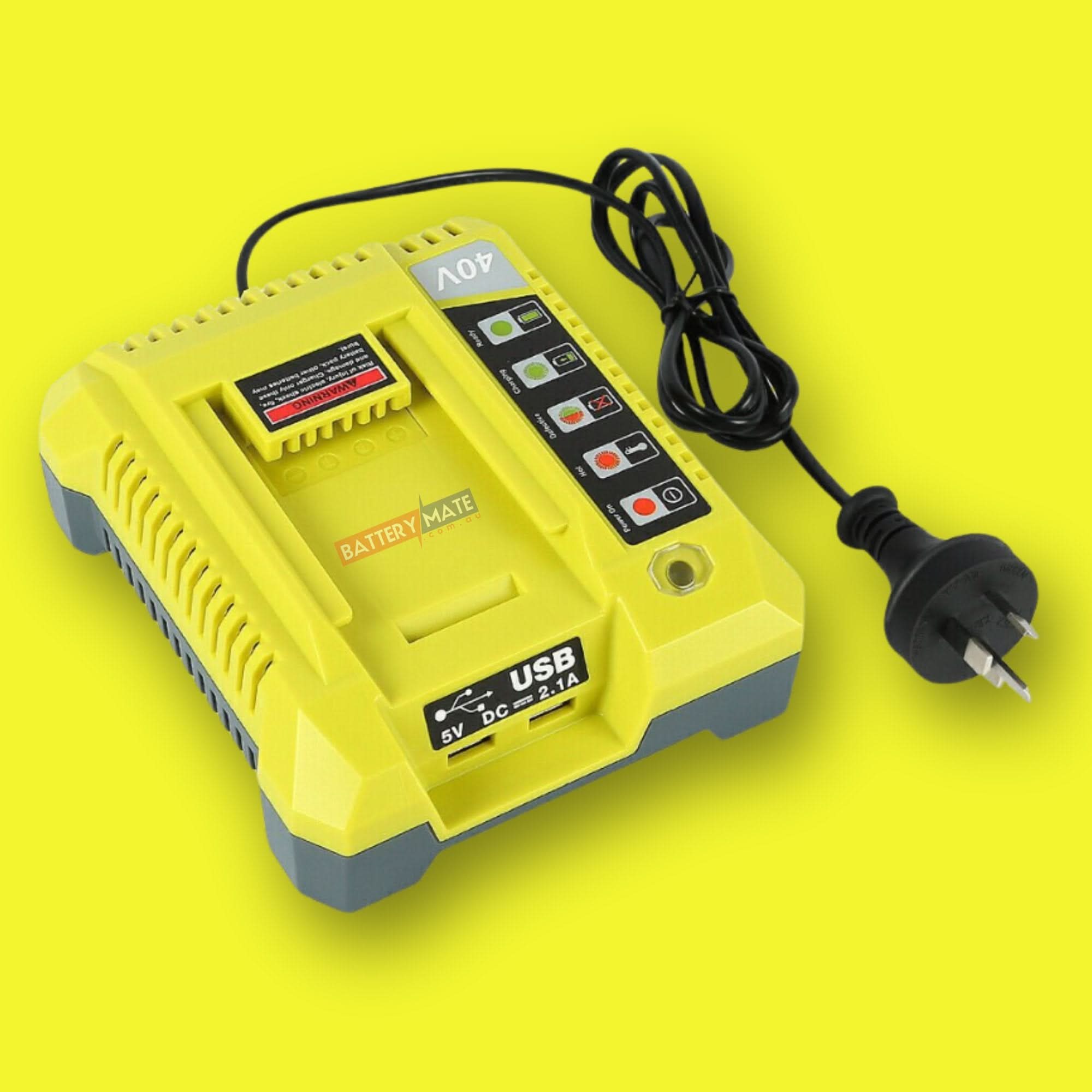 TAVICE AU Ryobi 36V & 40V compatible Battery Charger BPL3626 BPL3626D BPL3640 BPL3640D BPL3626