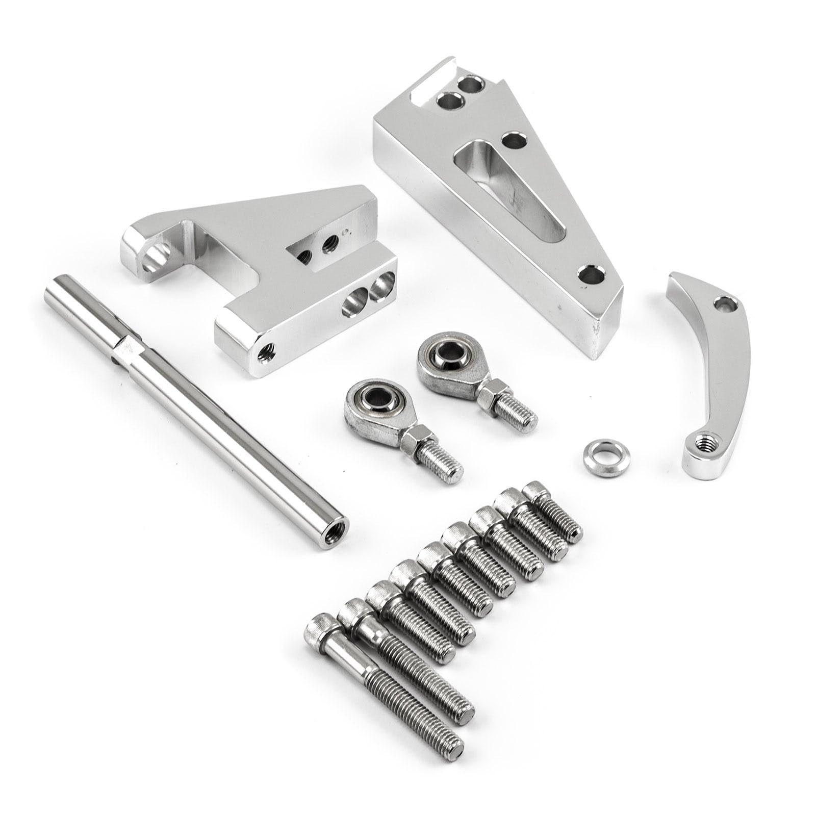 Speedmaster PCE232.1011 Short Water Pump SWP Aluminum Alternator Bracket Kit Polished