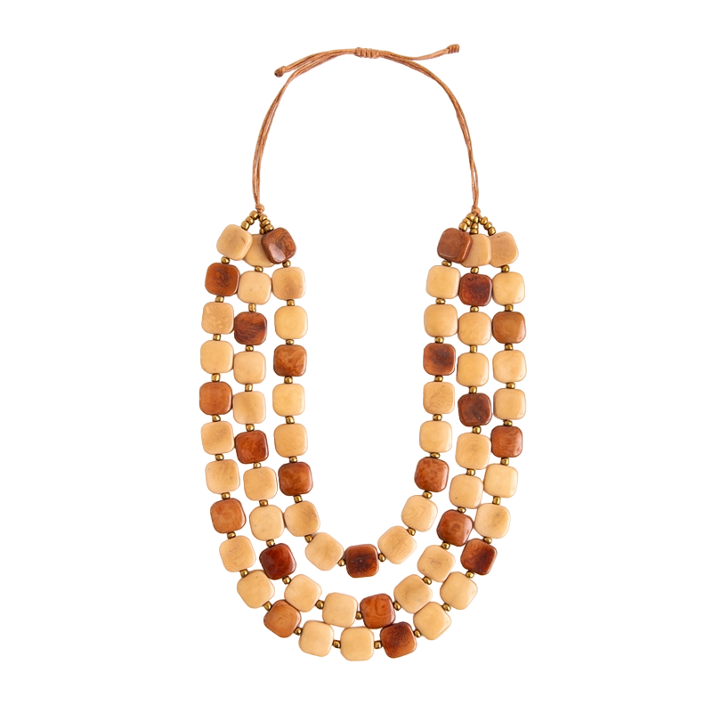 Tagua Women's Erica Necklace Cafe Con Leche Necklace