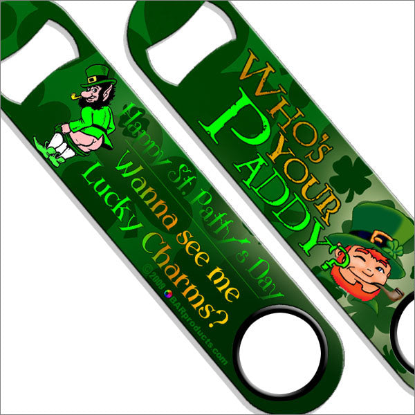 BARPRODUCTS Speed Bottle Opener / Bar Key   Who's Your Paddy?