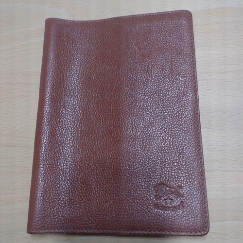 IL BISONTE Notebook Book Cover Case Brown Leather L18cm W13cm U