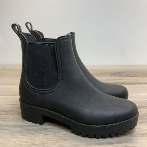 Stivali Jeffrey Campbell Rain Storm neri plateau Chelsea taglia 8