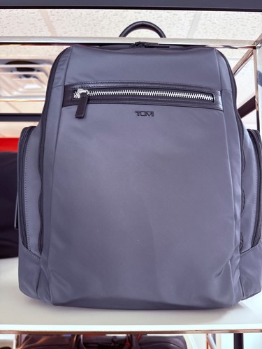 NEW Tumi BENSON Polyester 17.5” Large Laptop Backpack   CHARCOAL & BLACK