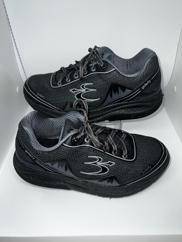 GDefy Gravity Defyer Mighty Walk Shoes Black TB9024FLS XW Women's 10.5