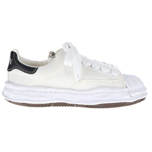 Maison Mihara Yasuhiro Blakey Canvas Low Top Sneakers White A08FW735 57885432