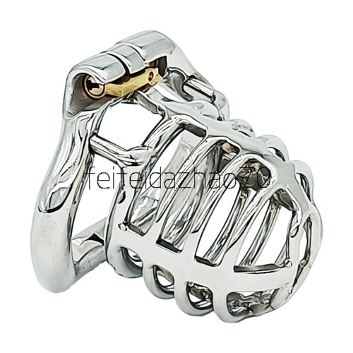 Stainless Steel Male Chastity Devices Medium Size Chastity Cage Arc Ring