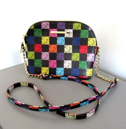 NEW Steve Madden Bmaggie Mainline Black Muti Logo Print Crossbody