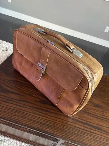 Samsonite Vintage Leather Suitcase