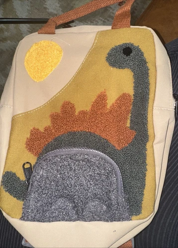 New! Zara highest dinosaur space planet Bag Purse Lunch Pale