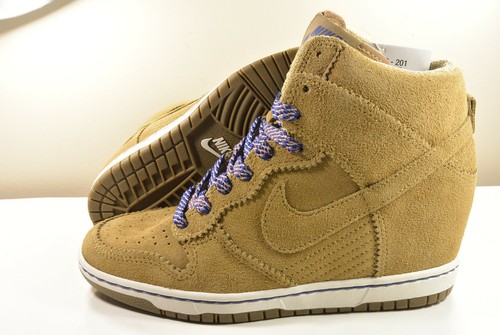 DS NIKE 2012 DUNK SKY HI HIDDEN WEDGE FILBERT BAMBOO 6 VINTAGE FORCE AIR PRESTO