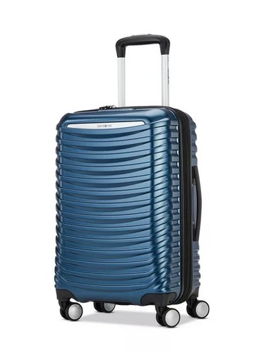 Samsonite Spin Tech 6 Carry On Spinner 22.5" x 14.5" x 9.5" Lagoon Blue $299 NEW