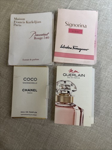 Assorted Samples  Vintage Chanel  Guerlain  Ferragamo & Kurkdjian