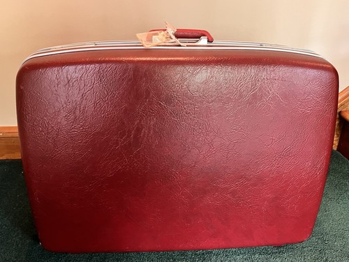 Vintage Samsonite Hard Case Luggage Profile 29” Burgundy