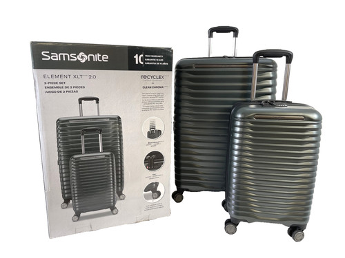 Samsonite Element XLT 2.0 2 Piece Hardside Luggage Set Green XLNT!