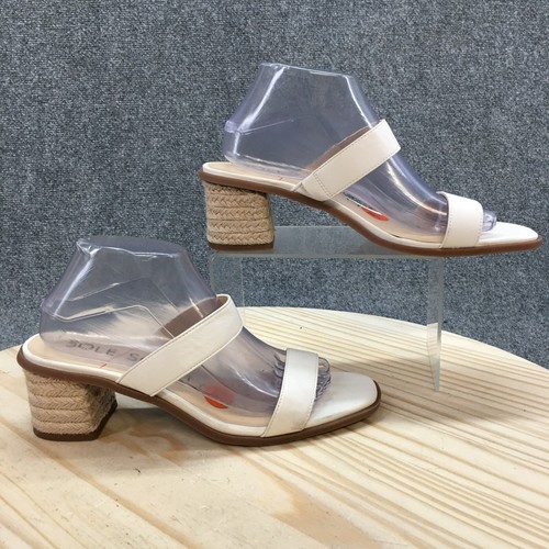 UNISA Sandali Sole Society donna 9 5 M Lunespa slides bianchi tacchi in finta pelle NUOVI