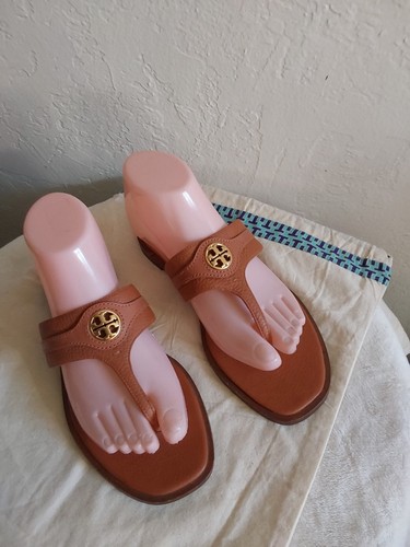 TORY BURCH Carson Thong Sandalo Welt Flat Pelle Taglia 7