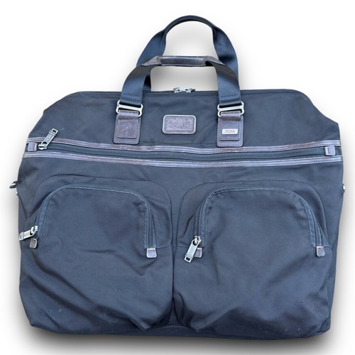 Rare TUMI Alpha Bravo Kessler Large Carry On Duffle Bag Weekend Overnight Black