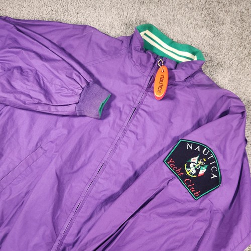 LAUREN RALPH LAUREN Cappotto Vintage Nautica Reversibile Colorblocked Yacht Club Giacca Ricamata Grande
