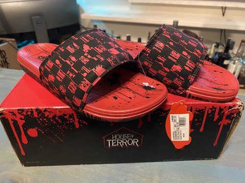 RAYE Vans Ho of Terror Friday The 13th Slides Men’s Size 10 LaCosta NIB NWT