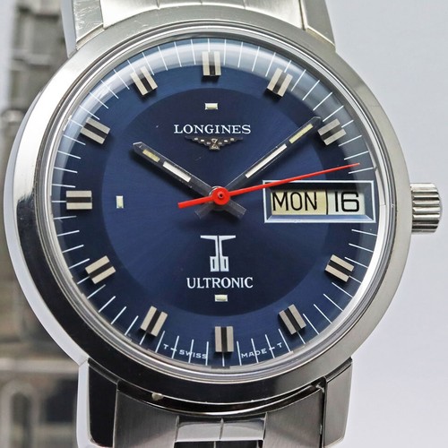 LONGINES Ultronic Day Date REF.8626 CAL.6332 Unisex Watch From Japan G0619