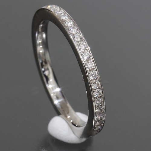 GRAFF Full Diamond Ring Thread Set Eternity US5.75 PT950 Box Certificate 5032A