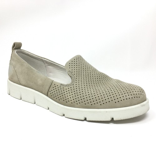 Scarpe mocassini Ecco Bella sneakers donna taglia 37 EU 6 US grigio pelle slip on
