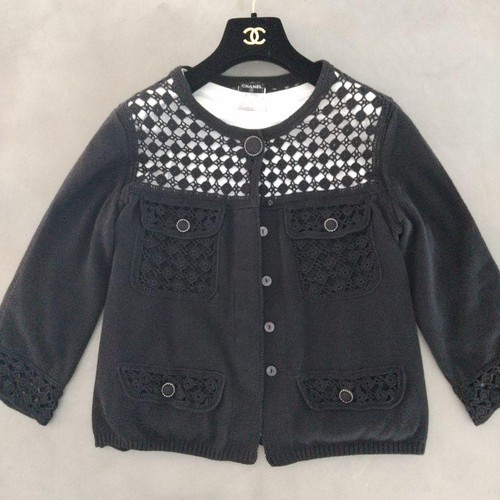 Giacca maglia all'uncinetto CHANEL taglia 42