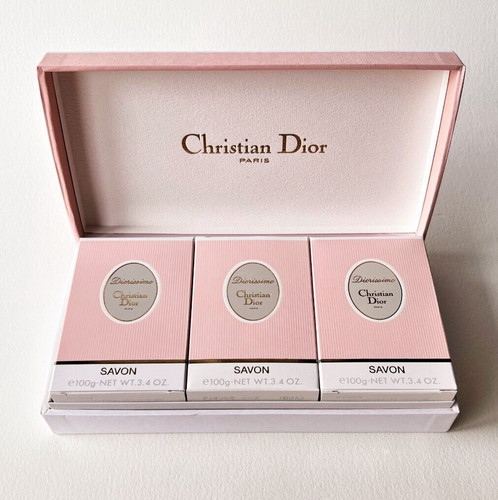 Christian DIOR Diorissimo Savons   Soaps Trio Box Set (100 g X 3) Vintage