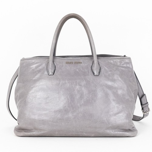 Miu Miu Grey Shopper Tote null