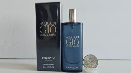 Acqua Di Gio PROFONDO by Giorgio Armani Travel Size 0.5Fl.Oz 15ml SEALED