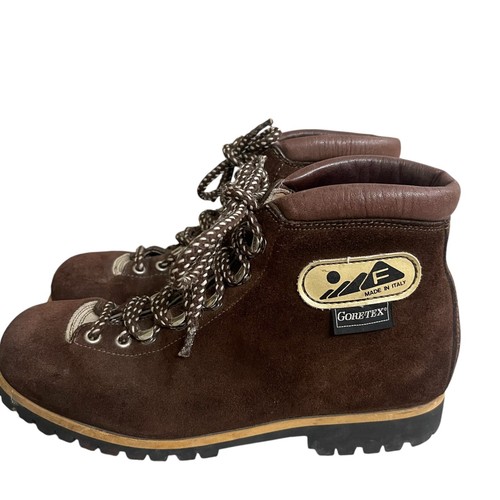 CALZATURIFICIO ERNESTO DOLANI Calzaturificio The Alps By Fabiano Suede Mountaineering Hiking Boots Italy 7.5