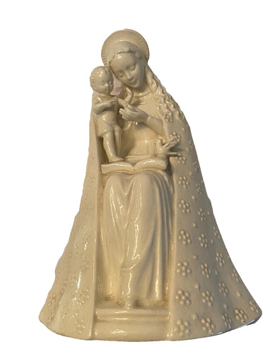 Statuina aureola piatta 8" Hummel Goebel 'Madonna dei fiori' porcellana Menzenbach LEGGI!