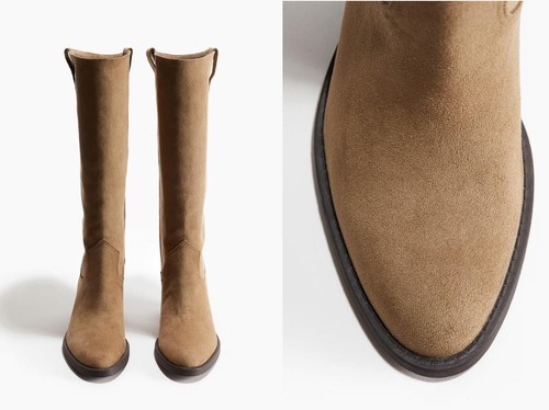NWT H&M Knee High Cowboy Boots