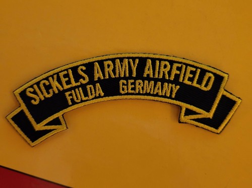 Sickels Army Airfield  Fulda Germany 4" embroidered rocker tab patch