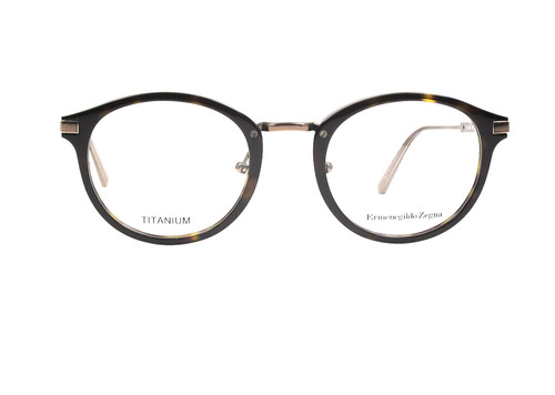 ERMENEGILDO ZEGNA Eyeglasses EZ 5064 Titanium Brown Copper 052 Size 49 21 145