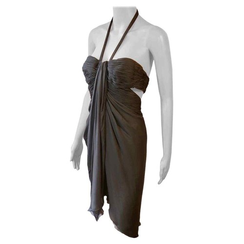 Versace F W 2006 Runway Bustier Bra Cutout Back Dress