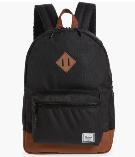 Herschel Supply Co. V8402 Kids Black Brown Heritage Extra Large Backpack