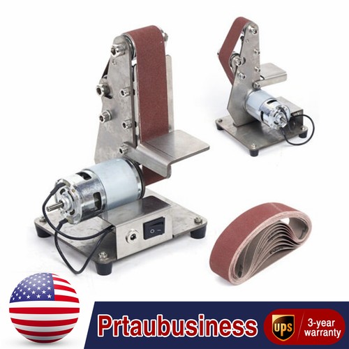 DIY Mini Belt sander Knife Apex Edge sharpener Polishing Grinding Machine w Belt