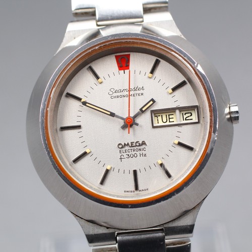 ▶[EXC+5] Orologio Vintage OMEGA Seamaster Cal.1260 Elettronico f300Hz Uomo Qz JP U547