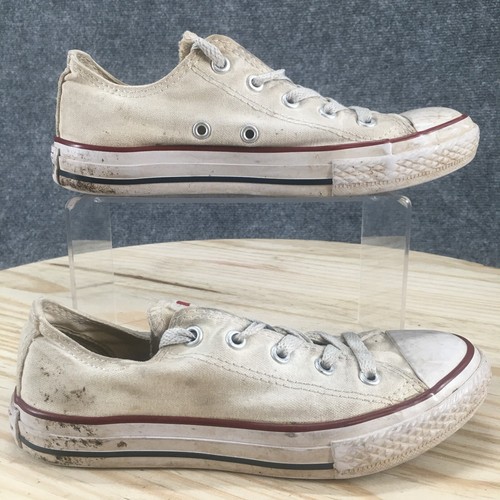 Converse Shoes Youth 2 Chuck Taylor All Star Low Top Sneakers 3J256 White Canvas