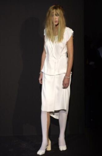MAISON MARGIELA Abito lungo bianco Martin Margiela primavera estate 2004 taglia IT 42 oversize