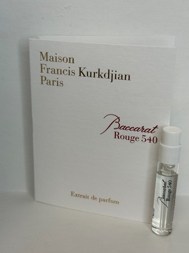 MAISON FRANCIS KURKDJIAN（BACCARAT ROUGE 540） Maison Francis Kurkdjian Baccarat Rouge 540 Extrait de Parfum Sample Size: 2ml