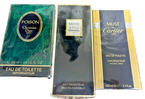 Christian Dior Poison Chanel Coco Eau de Parfum Must De Cartier New 3set japan