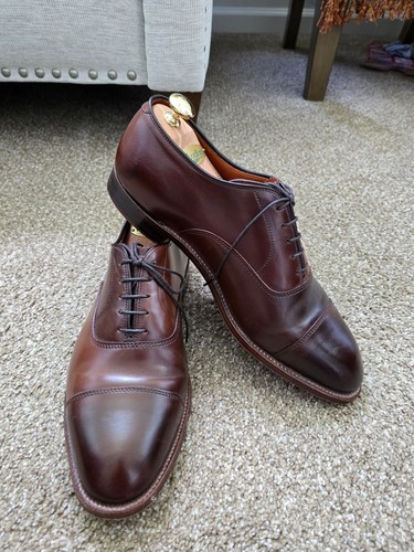LI NING VERY RARE Alden 90730 Cigar Shell Cordovan Cap Toe Balmoral Size 11