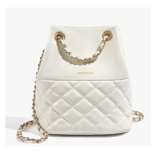 DOONEY & BOURKE Mossdoom Dooney Bag Crossbody Bags Handbags Shoulder # Beige White PU Women's