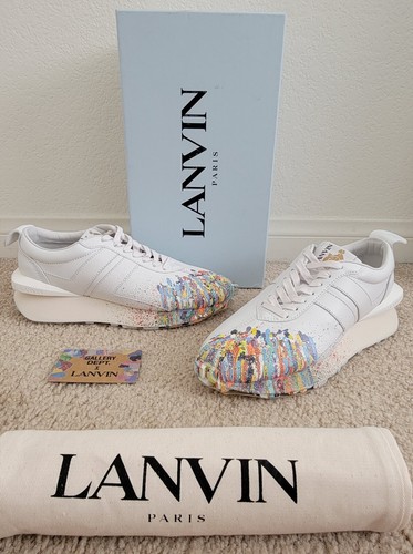 BNIB Auth Lanvin X Gallery Dept Bumper Sneakers Shoes White Multicolor Sz: 42 9