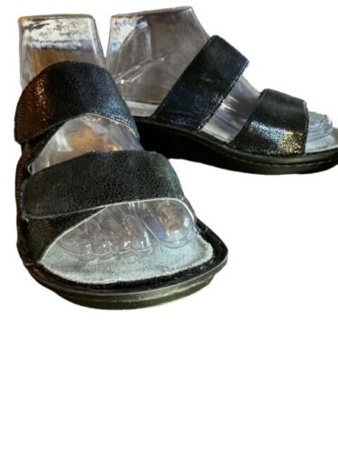 Alegria Black Stella Aura STE 182X Sandals Size 6