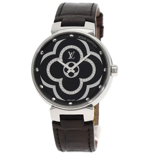 LOUIS VUITTON（LV） LOUIS VUITTON Tambour Moon Divine Diamond Orologi QA020 Acciaio inossidabile pelle...
