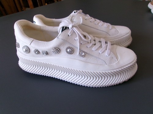 Scarpe da tennis Circus NY Sam Edelman tacco plateau TAELYN WM taglia 10M bianche