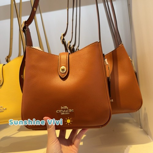 Borsa a tracolla Coach Hadley Mini CBM63 oro marrone nuova con etichetta